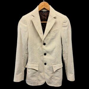 Dolce & Gabbana Blazer Women’s IT36 US0 Cream Corduroy Lined Jacket Italy‎